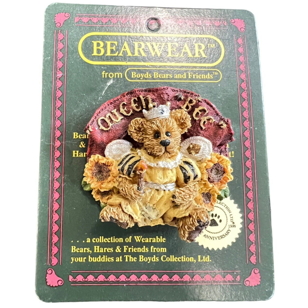 Boyds Bears & Friends Bearware Collection "Victoria Queen Bee" Pin - #01999-72